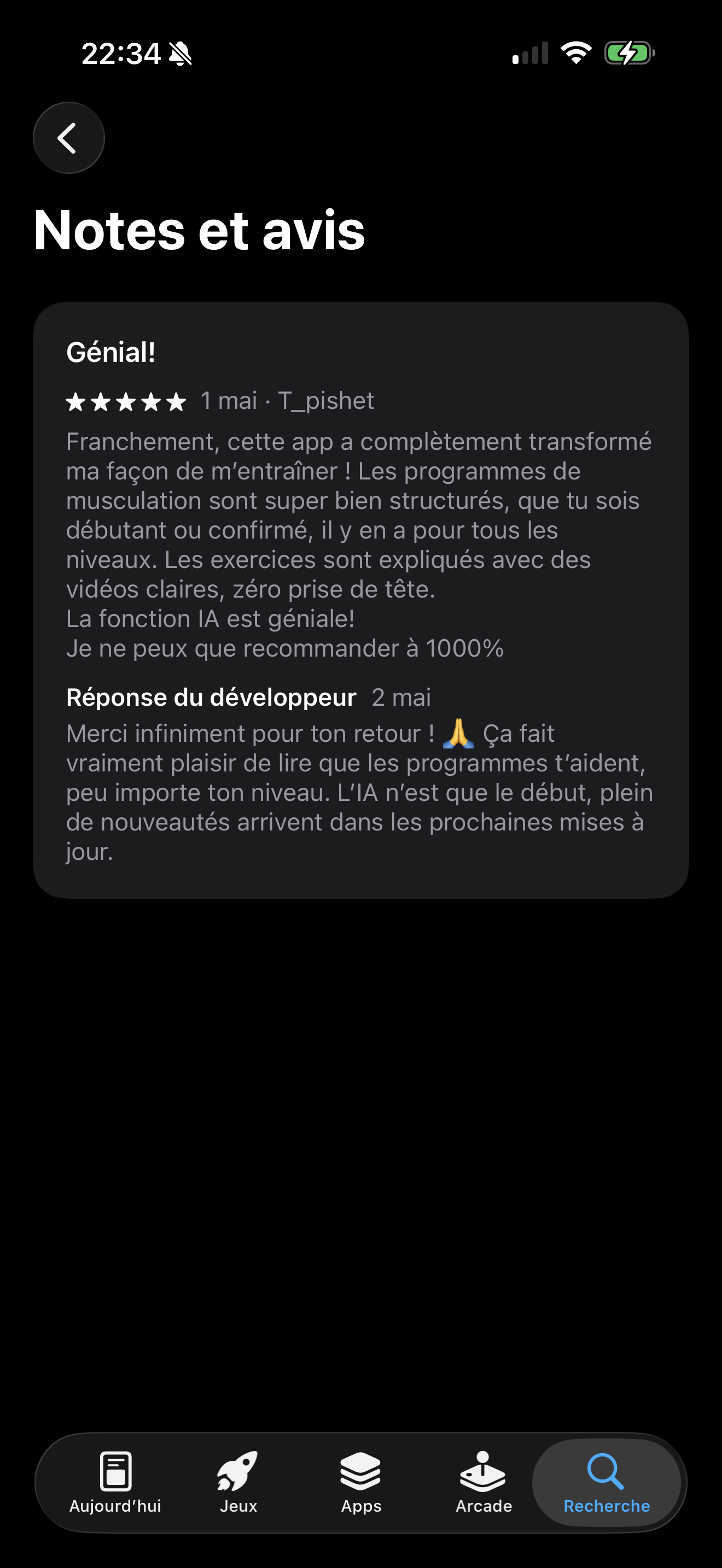 Avis utilisateur Reboot Plan
