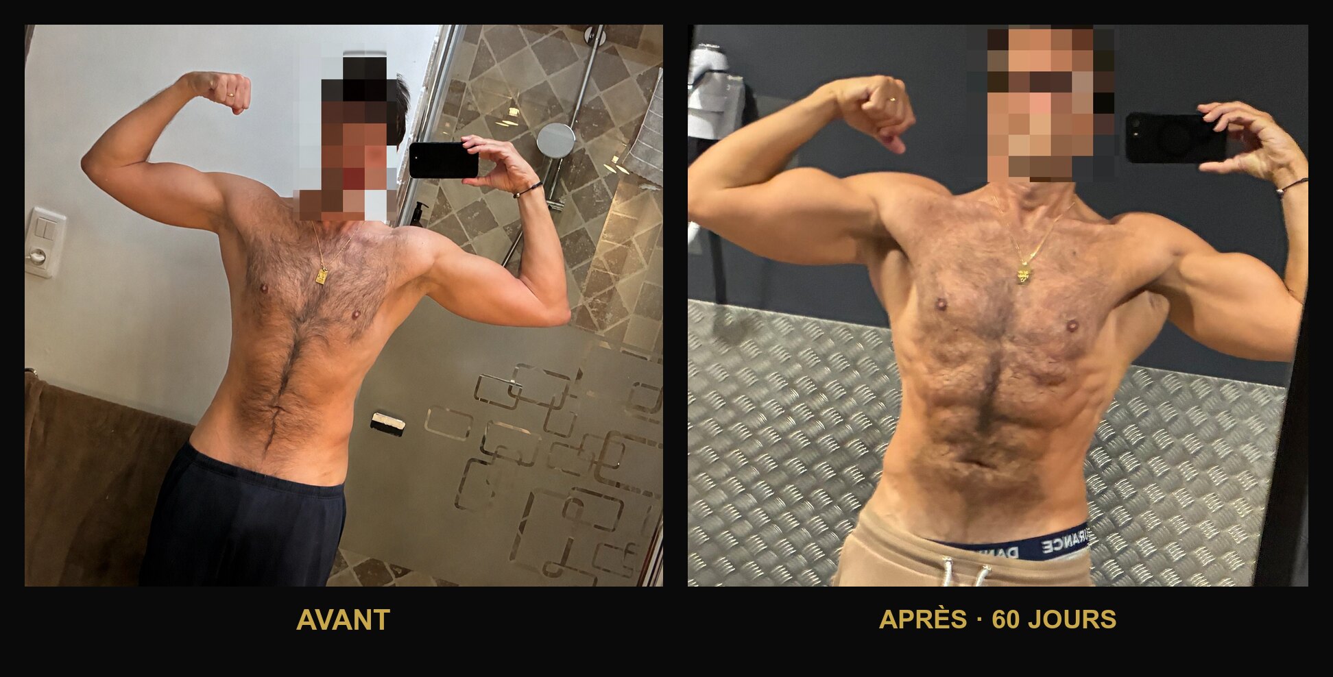 Jean-Philippe, avant et après 60 jours de méthode Reboot Plan